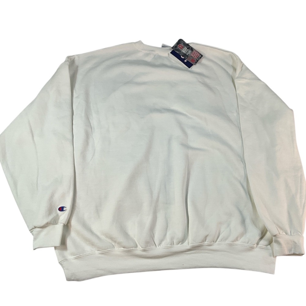 Champion Ohio State Buckeyes Sweatshirt Mens 2XL White New NCAA Tackle Twill - Picture 7 of 8